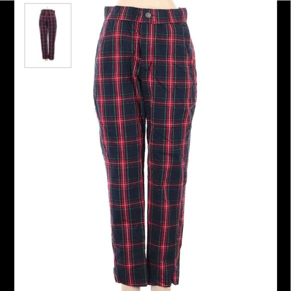 Hollister Green /Red plaid pants - Picture 4 of 11